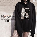 パーカー レディース メンズ スウェット パーカー プルオーバー hoodie 長袖 フード付き ペア カップル ペア カップル おそろ リンクコーデ バニーガール セクシー タトゥ tattoo sexy bunny girl ランジェリー FUCK YOU I LOVE YOU 可愛い 大人かわいい