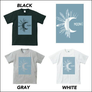 Tシャツ レディース メンズ Uネック クルーネック 丸首 綿 半袖 カットソー オルテガ柄 エスニック柄 ネイティブ moon おしゃれ ペア カップル おそろ リンクコーデ