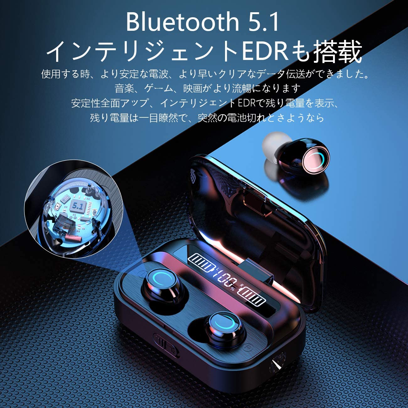 【在庫処分】【モバイルバッテリー機能搭載】ワイヤレスイヤホン 高音質 IPX7防水 ...