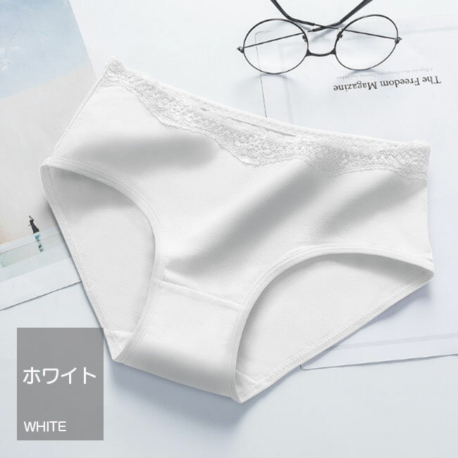 ショーツレディースパンツ高通気性純綿コットンストレッチ女性の下着シンプル無地女性ショーツパンティ3枚以上注文メール便送料無料