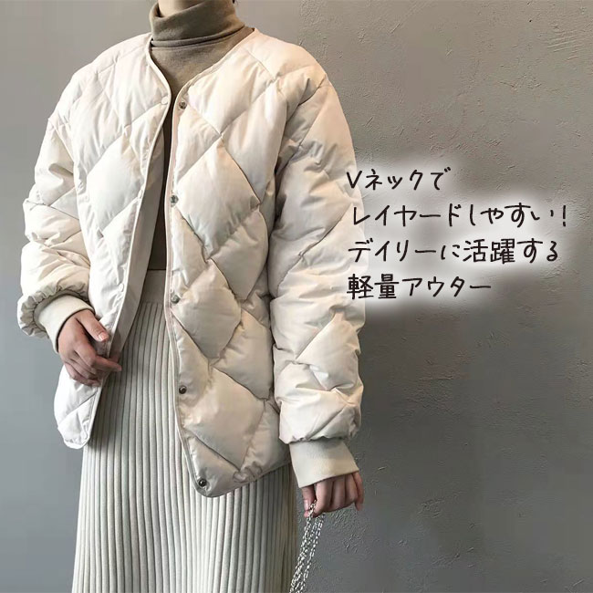 アウター レディース 中綿 コート キルティン...の紹介画像2