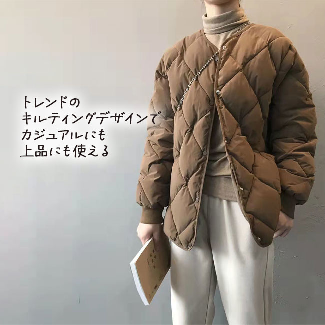 アウター レディース 中綿 コート キルティン...の紹介画像3