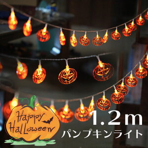 イルミネーション ライト LED 10球 1.2m ハロウィン 防水 LEDライト かぼちゃ 野外 屋外 使用可 祭り イベントの飾りつけに 送料無料