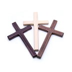 十字架 パーツ シンプル 服飾 オーナメント オブジェクト ナチュラル/ブラウン