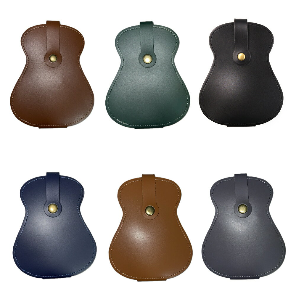 ギター型 ピックホルダー ピックケース ピック入れ 18枚収納可能