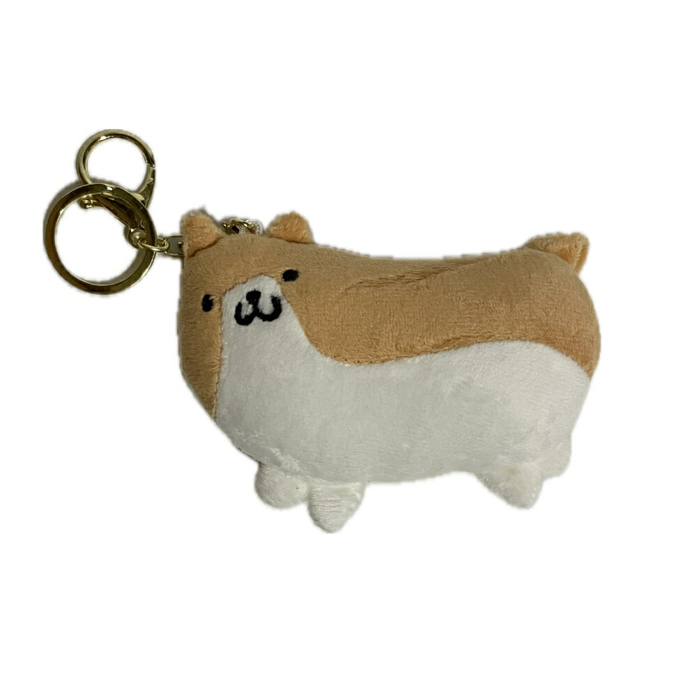 コーギー キーホルダー クッション ぬいぐるみ 犬 可愛い 横長 ワンちゃん コミカル おもしろグッズ かわいい 犬 モチーフ グッズ(4.0)