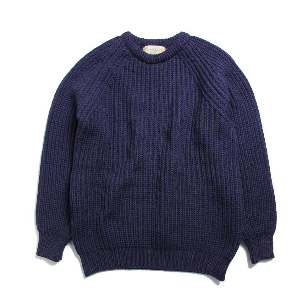 THE OLD SAILOR'Sオールドイングランド フィッシャーマンズリブセーター【NAVY】セーター ニット ウールセーター レディース メンズ メンズニットセーター レディースゆったり レディースセーター 冬 おしゃれニット 男性 女性