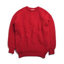 THE OLD SAILOR 039 S オールドイングランド フィッシャーマンズリブセーター【RED】セーター ニット ウールセーター レディース メンズ メンズニットセーター レディースゆったり レディースセーター 冬 おしゃれニット 男性 女性