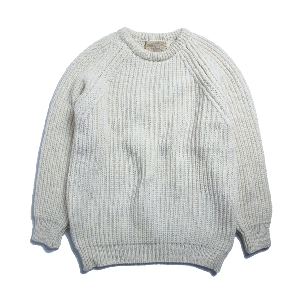 THE OLD SAILOR'S オールドイングランド フィッシャーマンズリブセーター【WHITE】セーター ニット ウールセーター レディース メンズ メンズニットセーター レディースゆったり レディースセーター 冬 おしゃれニット 男性 女性