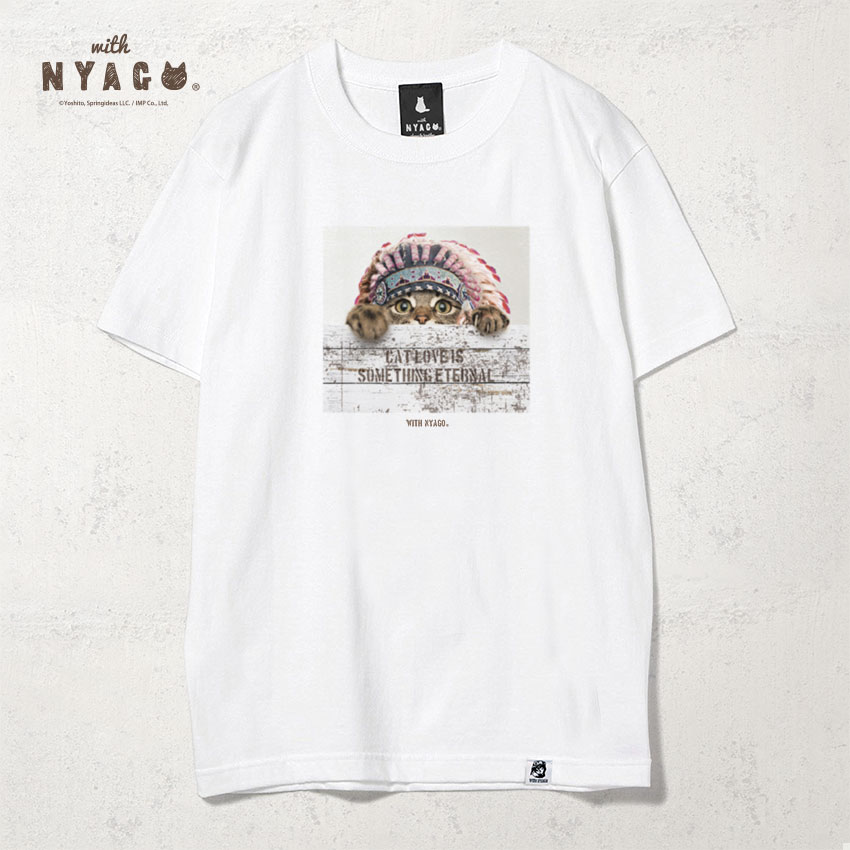 猫 Tシャツ レディース 猫 tシャツ メンズ 半袖 猫柄tシャツ ねこ イラスト 猫 tシャツ おもしろ ネコ 猫柄 猫雑貨 おしゃれ ペアルック プレゼント 大きいサイズ【インディアン ソラちゃん キョロキョロするにゃ -1018 】