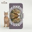 スマホケース 猫 手帳型 全機種対応 厚手【ボタニカルリース ペロペロだにゃ〜 ピクシーボブ A】【with NYAGO】パープル ボーダー リース柄 スマホショルダー ネコ柄 プレゼント スマホケース 猫 柄 iPhone14 スマホケース 猫 可愛い iPhone13 かわいい ねこ柄 3,490円
