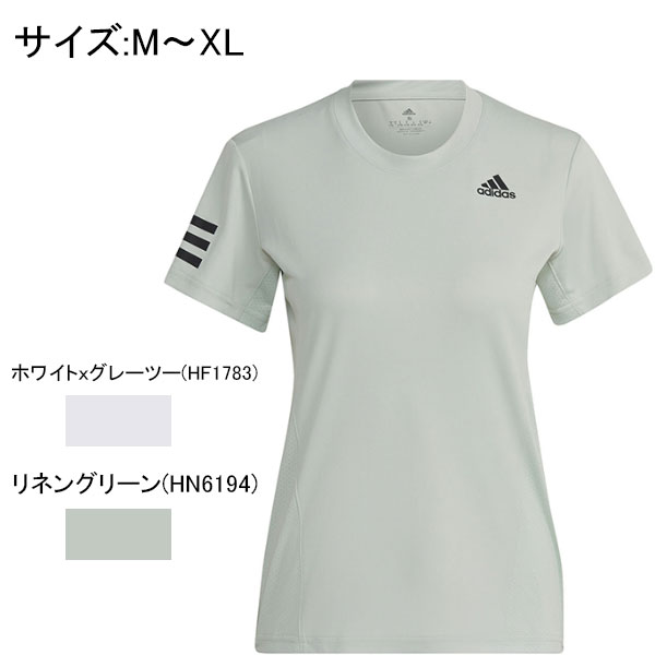 レディースウエア adidas アディダス レディース レディースウェア テニス テニスウェア スポーツ スポーツウェア 半袖シャツ Tシャツ レギュラーフィット ADJ 23W CLUB Tシャツ E5658