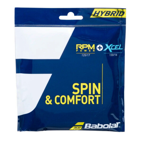 【全商品P5倍キャンペーン】Babolat バボラ テニスストリング RPMパワー 1.25mm XCEL 1.30mm(281038)
