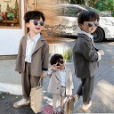カジュアルスーツ 3点セット フォーマルスーツ 子供スーツ 上下セット おしゃれ 七五三スーツ ベビースーツ セットアップ キッズ パンツスーツ アウター フォ...