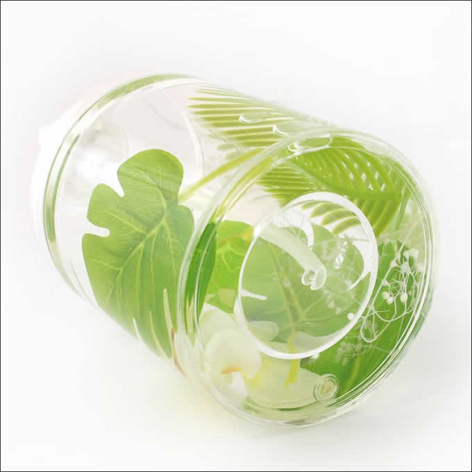 【ポイント5倍！】アクリルソープディスペンサー フラワー 花 ハワイアン雑貨 ハンドソープ入れ アジアン雑貨 トロピカル インテリア 南国 マリン リゾートローズ/リトルフラワー/ブルーフラワー/プルメリア&モンステラの商品画像 3