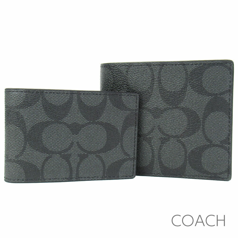コーチCOACH財布メンズ二つ折り...