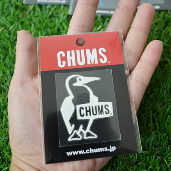 【土日祝配送可/あす楽14時まで】 チャムス ステッカー CHUMS グッズ CH62-1126 ブービーバード エンボスステッカー Booby Bird Emboss Sticker おしゃれ小町