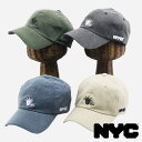 【早い者勝ち！母の日クーポン】 キャップ 帽子 ブランド NYC LIBERTY EMB WASH LOWCAP ローキャップ メンズ 帽子 オールシーズン CAP 男女兼用 アウトドア 運動会 カジュアル 大人カジュアル ユニセックス ニューヨーク公認ブランド