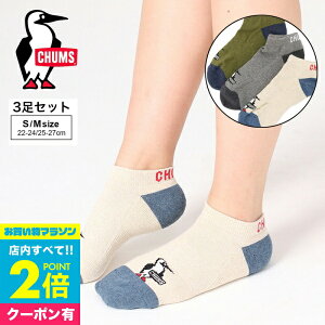 25!PХå å 󥯥 3­å ॹ CHUMS CH06-1115 3Pॹ󥯥륽å  3P CHUMS Logo Ankle Socks ֤  ǥ 쾮Į