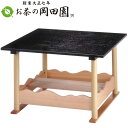 【茶道具】 立礼棚 点茶盤 掻合塗 裏用 中村宗悦作