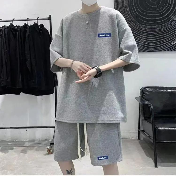 五分袖 夏服 tシャツ ゆったり 半袖 大きいサイズ セットアップ メンズ 半袖 夏 レ...