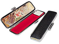 もみ皮 サイズ小 印鑑ケース12ミリまでの印鑑が入ります