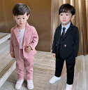 【送料無料】子供服 男の子スーツ 無地 フォーマルスーツ キッズ こどもスーツ ベビー服 上下セット 子供スーツ 2点セット ジャケット+パンツ タキシード 結...
