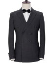 【送料無料】フォーマルスーツ 紳士服 スリーピース スーツ メンズ 3ピーススーツ 結婚式スーツ ジャケット ベスト パンツ ダブルスーツ ビジネススーツ パー...