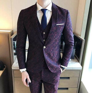 結婚式スーツ フォーマルスーツ メンズスーツ 一つボタン 花柄 スリーピース スリムスーツ 紳士服 3ピース ビジネススーツ セットアップ 韓国風 男性用 二次会 就活 通勤 カジュアルスーツ スーツセット 入学式 卒業式 成人式 上下セット パンツスーツネット通販