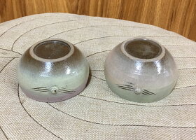 雪化粧原土焼物皿（小）