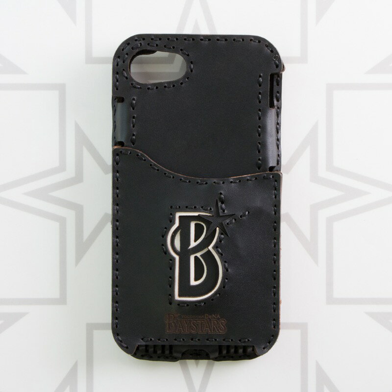 数量限定セール(50％OFF)　「OJAGA DESIGN」 オジャガデザイン　横浜DeNAベイスターズ　Bロゴ iPhoneSE2/8/7/6s/6ケース (Pocket Type)