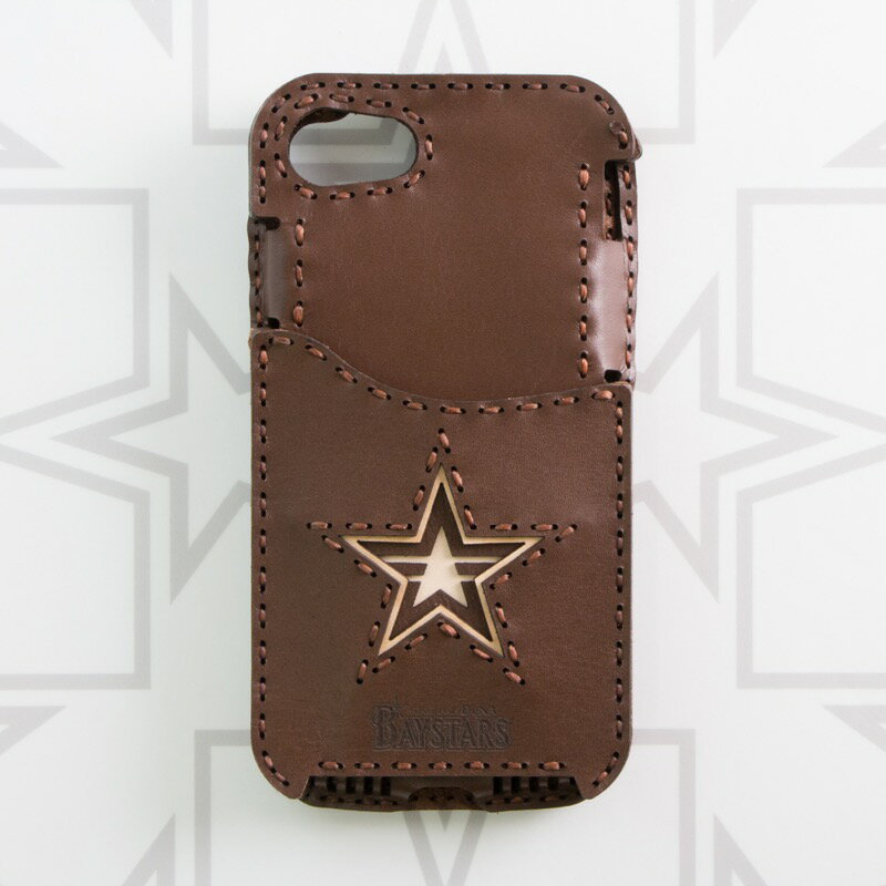 数量限定セール(50％OFF)　「OJAGA DESIGN」 オジャガデザイン　横浜DeNAベイスターズ　スターロゴ iPhoneSE2/8/7/6s/6ケース (Pocket Type)