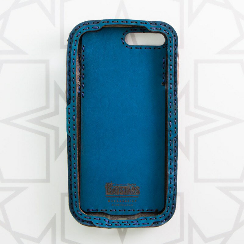 訳ありOUTLET（在庫保管中の傷、変色、色ムラ、汚れ、シミ等有　※返品不可　70％OFF後の価格です）「OJAGA DESIGN」 オジャガデザイン　横浜DeNAベイスターズ スターロゴ iPhone8Plus/7Plus/6sPlus/6Plusケース