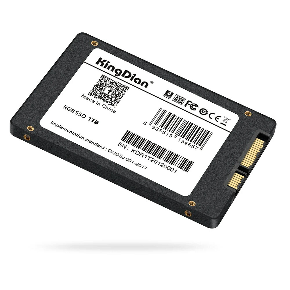 送料無料 【128GB】KingDian RGB LEDデザイン SSD 128GB/256GB/512GB/1TB 2.5インチ ''SATA3ゲームシリーズ 正規代理店 正規品 即納 - Image 2