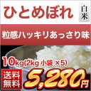 令和元年 (2019年) 岩手県産 ひとめぼれ〈特A評価〉10kg（2kg×5袋）白米【送料無料】