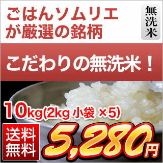 令和元年 (2019年) 新米 くりやの無洗米 徳島県産 コシヒカリ 10kg(2kg×5袋)【送料無料】【白米】