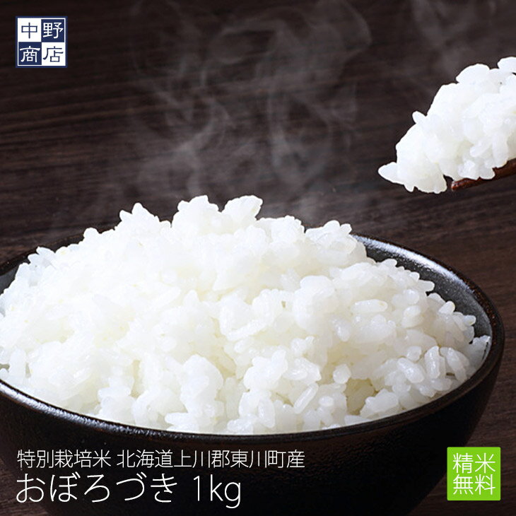 【令和5年度産】特別栽培米/北海道産 おぼろづき 1kg上川
