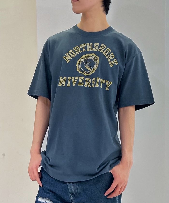 【SALE】オーガニックコットン 8.8オンス 厚地 HeavyWeight 前後プリント グリーンボウル プリント ロゴ Tシャツ 半袖 シンプル 定番 メンズ レディース ゆったり コットン 綿 カジュアル