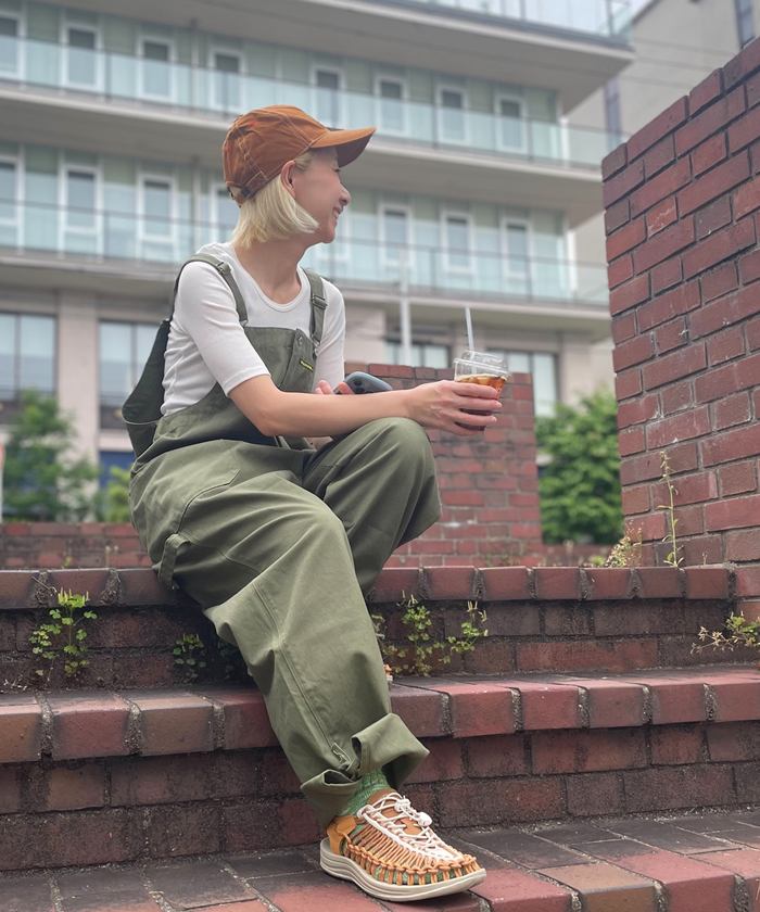 日本製 ガーデニング オーバーオール サロペット オールインワン レディース メンズ シンプル ワーク 無地 かわいい 可愛い かっこいい おしゃれ ボトム カジュアル