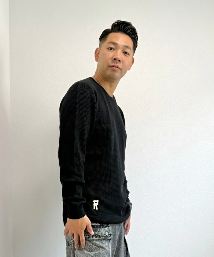 rv018 ワッフル生地 ヘビーウェイト 10.3oz ロンティ L/T ロゴ LOGO ベーシックサイズ シンプル 小さい 大きい 小さめ 大きめ おしゃれ かっこいい シンプル 人気 おすすめ メンズ レディース ゆったり しっかり コットン 綿 カジュアル