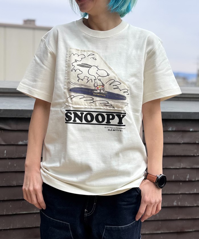 【SALE】オーガニックコットン 8.8オンス 厚地 HeavyWeight SNOOPY Tシャツ PEANUTS 半袖Tシャツ プリント キャラクターヴィンテージ グリーンボウル Tシャツ 半袖 シンプル 定番 ゆったり コットン 綿 カジュアル
