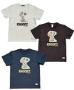 【SALE】オーガニックコットン 8.8オンス 厚地 HeavyWeight SNOOPY Tシャツ PEANUTS 半袖Tシャツ プリント キャラクターヴィンテージ グリーンボウル Tシャツ 半袖 シンプル 定番 ゆったり コットン 綿 カジュアル