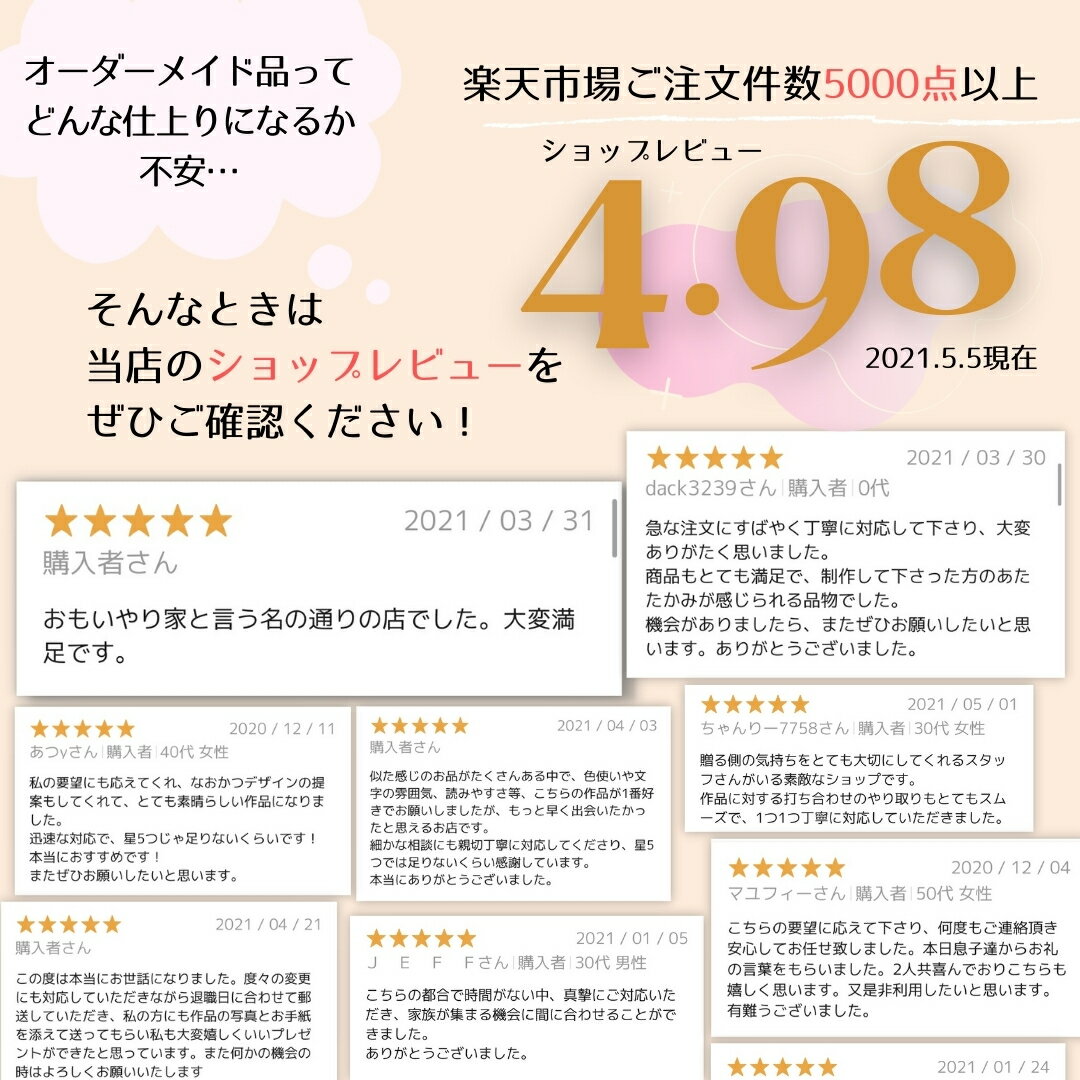 おもいやりポエム小さめサイズ名入れ1人~2名様結婚式贈呈品両親へのプレゼント名前ポエム感謝状両親プレゼント