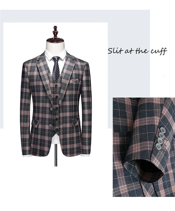 メンズスーツ 3ピース スリーピーススーツ ビ...の紹介画像2