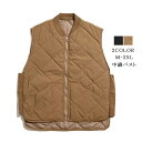 中綿ベスト メンズ キルティングコート ベスト ジップアップ フェイクダウンベスト 秋冬 ジャケット ノースリーブ アウター アメカジ ストリート 韓国ファッシ...