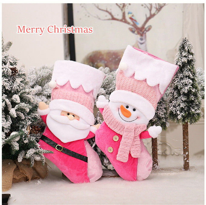 クリスマス靴下 サンタオーナメント 雑货 クリスマスツリー饰り ホームパーティー お菓子入れ お菓子バッグ 玄関饰り 壁挂け 袋 バッグ ソックス クリスマスツリー サンタ Candybags 置物 可爱い プレゼント