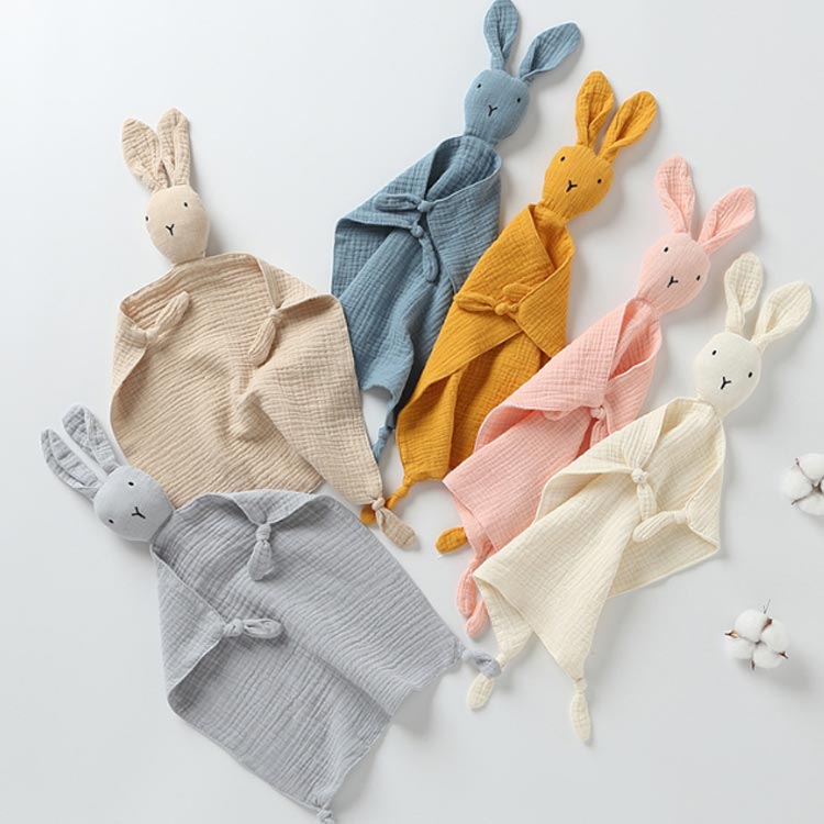 ガーゼ 安心毛布 ベビータオル タオル キッズ タオル ウサギ ブランキー タオル 赤ちゃん ぬいぐるみ ハンカチ ベビーコンフォーター 赤ちゃん 子供 ベビータオル ハンカチ ウォッシュクロス ニューボーンフォト ぬいぐるみ 動物 アニマル ベビー用品 出産祝い 3