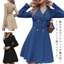 ワンピース スプリングコート 上着 ワンピース 春 カシュクール 2way 兼 着やせ トレンチコート 秋コーデ 春コーデ アウター ショート丈 長袖 ラップワ...