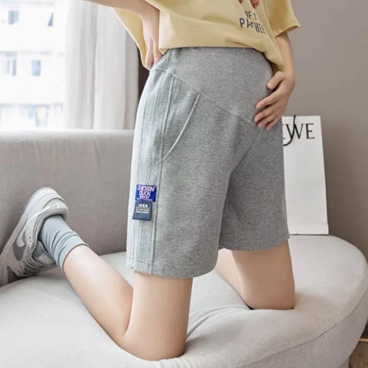 マタニティショートパンツ 2枚セット マタニティ ショートパンツ 出産準備 産前 産...