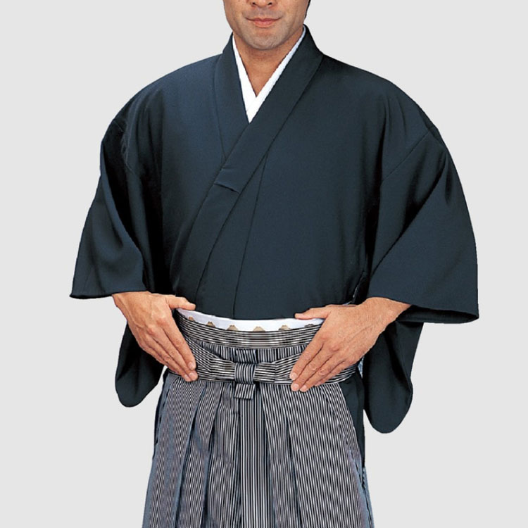 袴下きもの。仕立て上がりキングサイズ。No,25uji-5543